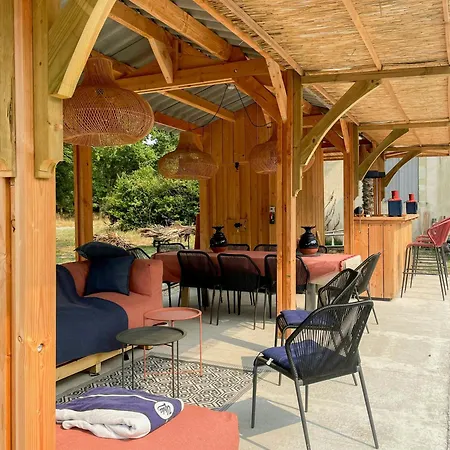 Tatil Evi American-style With Pool In Montalivet *