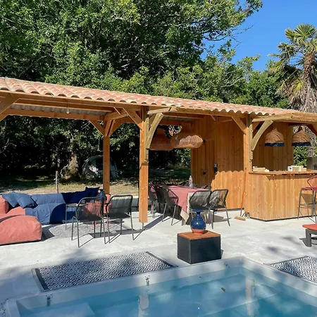 American-style With Pool In Montalivet Tatil Evi Vendays-Montalivet