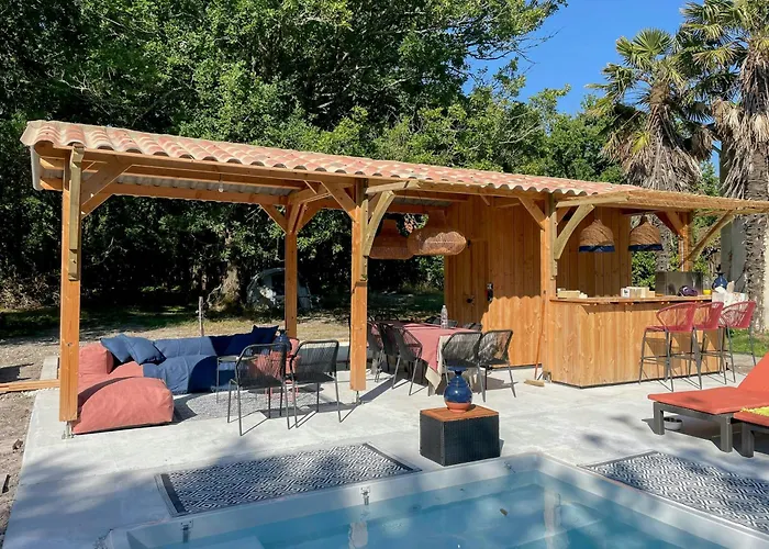 American-style With Pool In Montalivet Tatil Evi Vendays-Montalivet